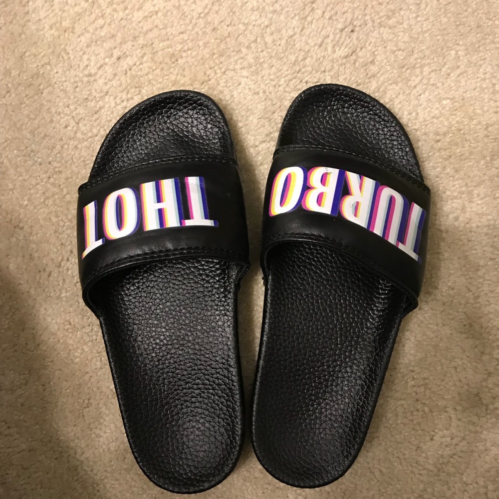 NEVER WORN TURBO THOT SLIDES-MAKE AN OFFER